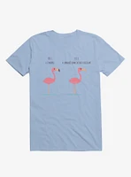 Know Your Birds A Flamingo Or Sunburned Swan Light Blue T-Shirt