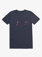 Know Your Birds A Hummingbird Or Ninja Bird Navy Blue T-Shirt