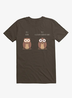 Know Your Birds An Owl Or Donut Eye Bird Brown T-Shirt