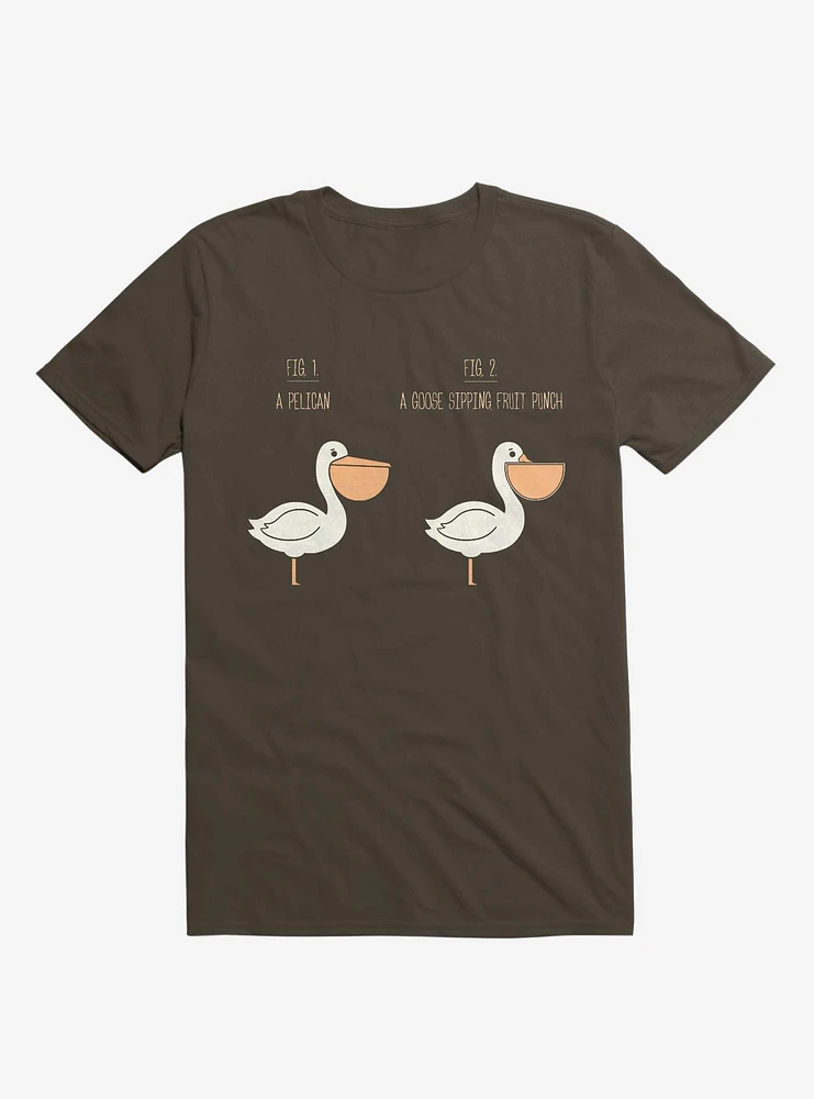 Know Your Birds A Pelican Or Goose Brown T-Shirt
