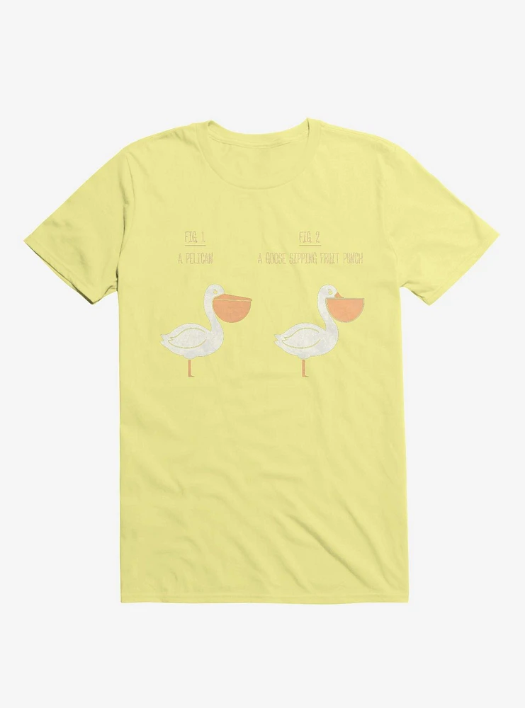 Know Your Birds A Pelican Or Goose Corn Silk Yellow T-Shirt