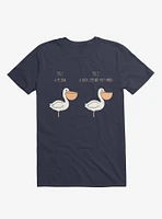 Know Your Birds A Pelican Or Goose Navy Blue T-Shirt
