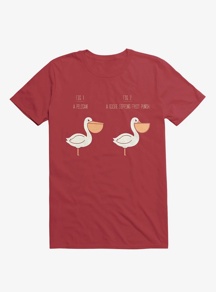 Know Your Birds A Pelican Or Goose Red T-Shirt