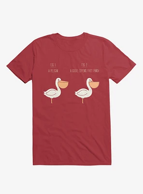 Know Your Birds A Pelican Or Goose Red T-Shirt