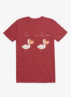 Know Your Birds A Pelican Or Goose Red T-Shirt