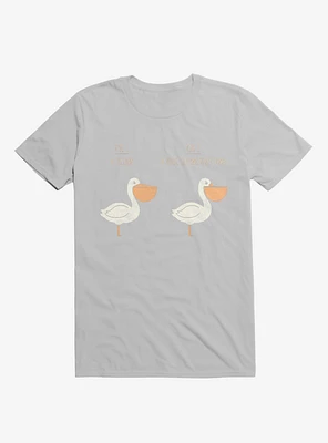Know Your Birds A Pelican Or Goose Ice Grey T-Shirt