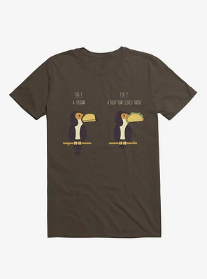 Know Your Birds A Toucan Or Bird With Taco T-Shirt