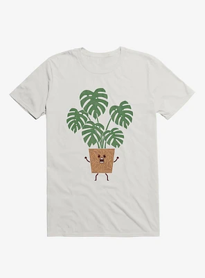 Monstera House Plant White T-Shirt