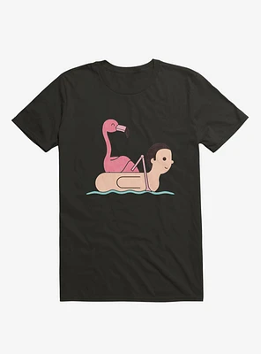 Flamingo On Human Floatie T-Shirt