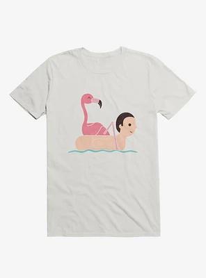 Flamingo On Human Floatie T-Shirt