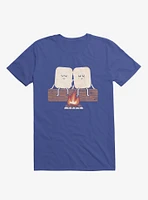 I Melt With You Marshmallows Royal Blue T-Shirt