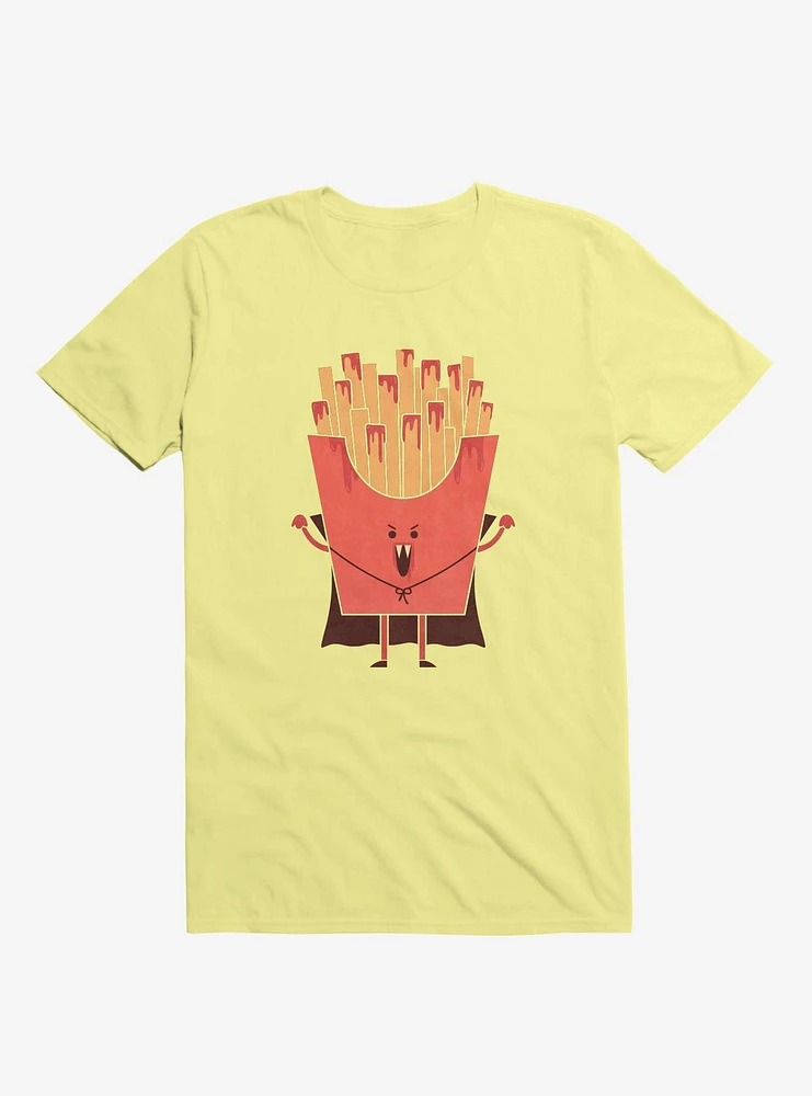 Nospotatu Vampire Fries Corn Silk Yellow T-Shirt