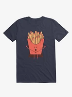 Nospotatu Vampire Fries Navy Blue T-Shirt