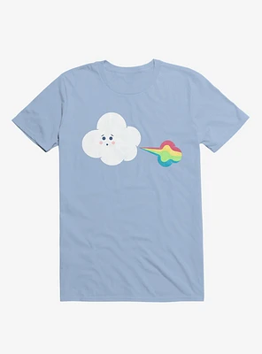 Cloud Oops Rainbow Light Blue T-Shirt