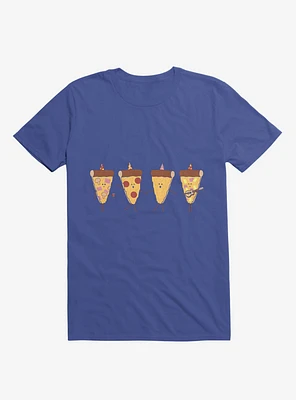 Pizza Slice Party Royal Blue T-Shirt
