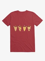 Pizza Slice Party Red T-Shirt