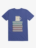 Top Of The World Cup On Books Royal Blue T-Shirt