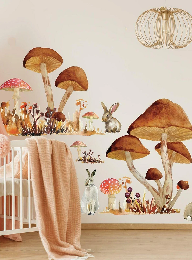 Mushroom Giant Peel And Stick Wall Decals