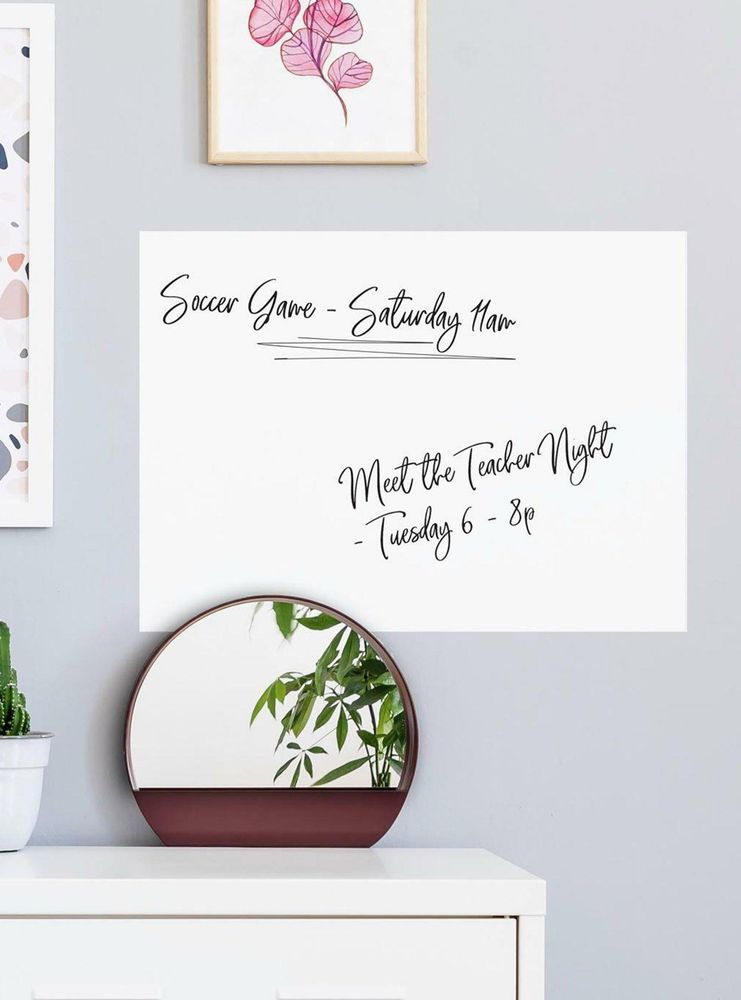 DRY ERASE SHEET PEEL & STICK WALL DECAL (17.5' X 24')