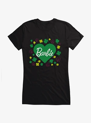 Barbie St. Patrick's Day Shamrock Love Girls T-Shirt