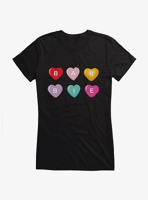 Barbie Valentine's Day Candy Heart Girls T-Shirt