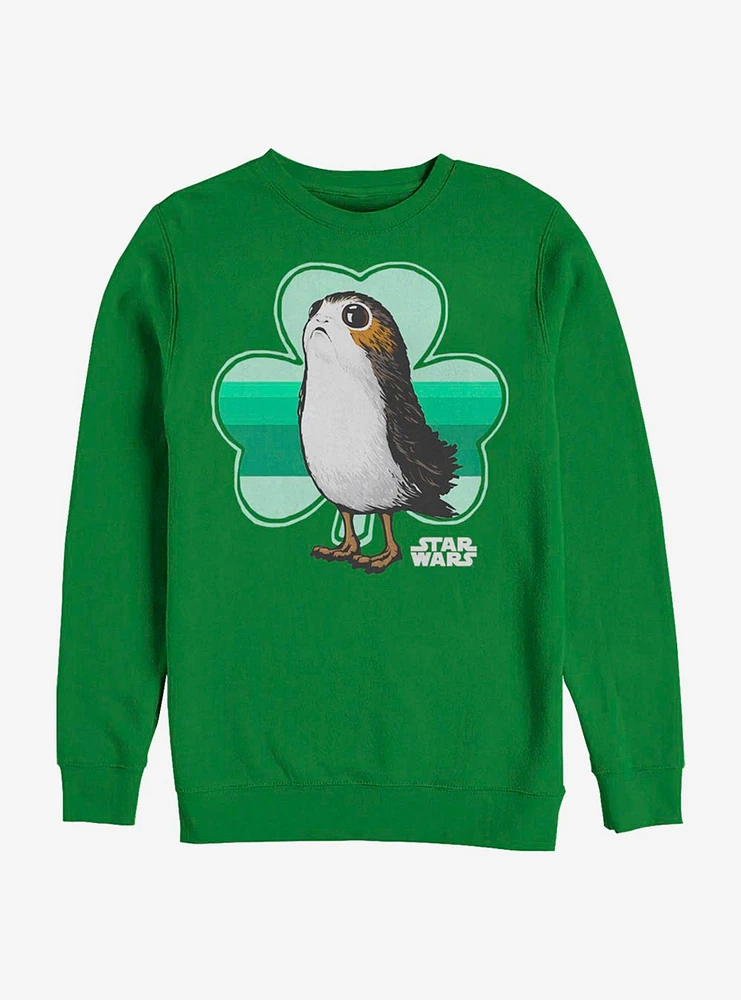 Star Wars Eipisode VIII The Last Jedi Porg Clover Crew Sweatshirt