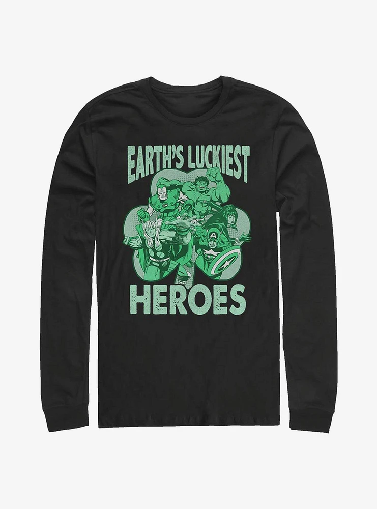 Marvel Avengers Luck Of The Hero Long-Sleeve T-Shirt