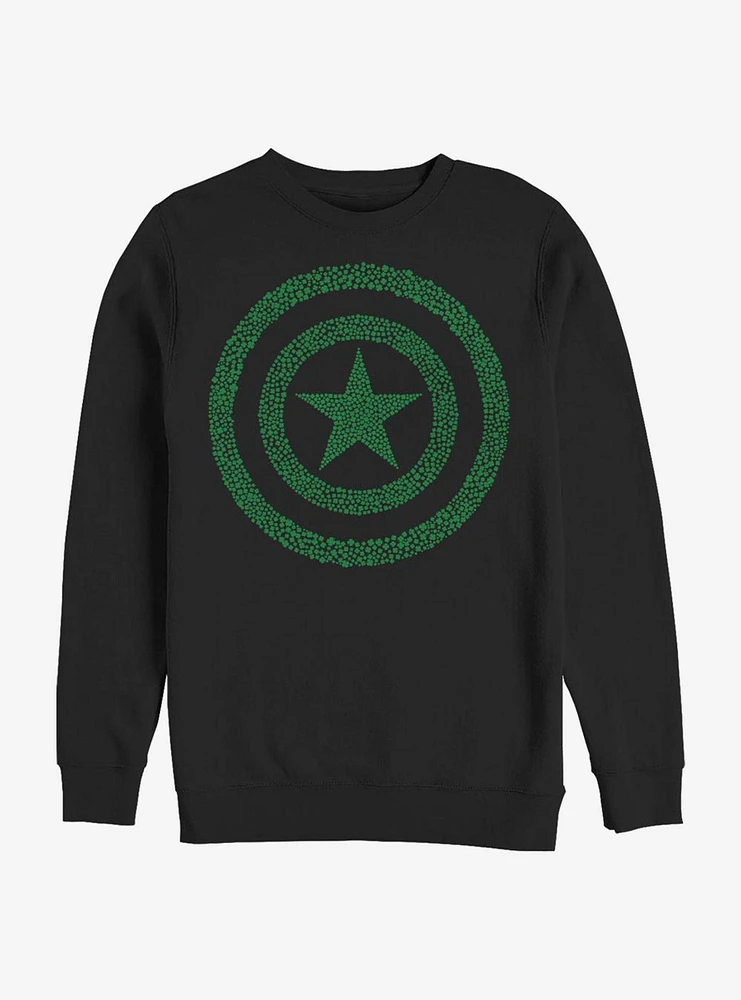 Marvel Captain America Clover Shield Crew Sweatshirt