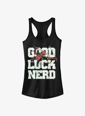 Marvel Deadpool Good Luck Nerd Girls Tank