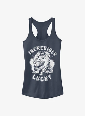 Marvel The Hulk Incredibly Lucky Clover Girls Tank