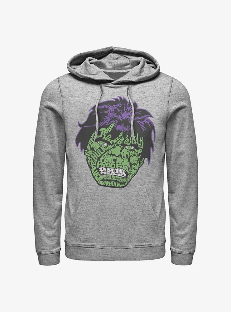 Marvel The Hulk Luck Icons Face Hoodie