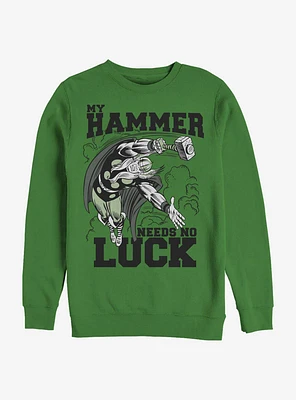 Marvel Thor Hammer Luck Crew Sweatshirt