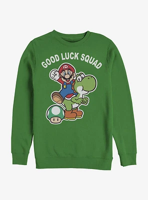Nintendo Super Mario Good Luck Squad Sweatshirt