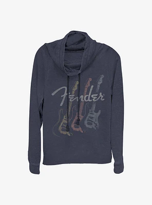 Fender Triple Fret Cowlneck Long-Sleeve Girls Top