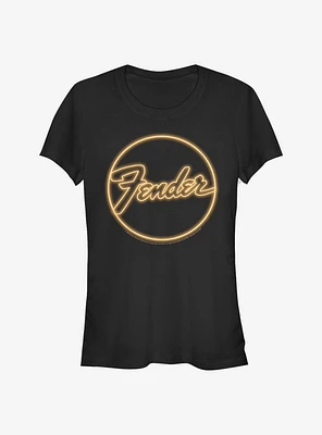 Fender Neon Sign Logo Girls T-Shirt