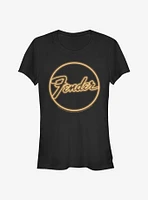 Fender Neon Sign Logo Girls T-Shirt