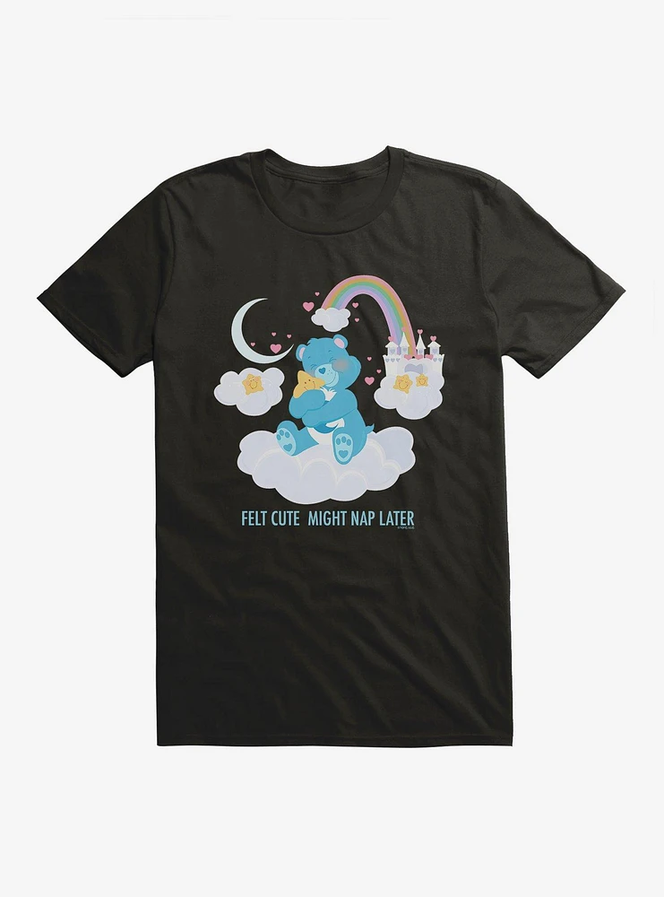 Care Bears Bedtime Bear Felt Cute Might Nap Later T-Shirt