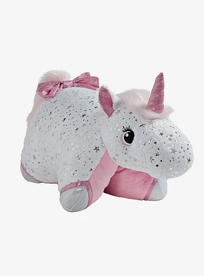 Glittery White Unicorn Pillow Pets Plush Toy