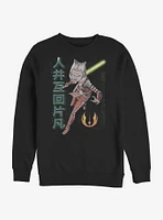 Star Wars The Clone Ahsoka Meta Crew Sweatshirt