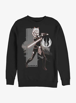 Star Wars Ahsoka Grey Jedi Crew Sweatshirt
