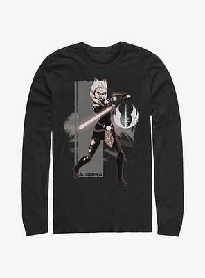 Star Wars Ahsoka Grey Jedi Long-Sleeve T-Shirt