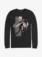 Star Wars Ahsoka Grey Jedi Long-Sleeve T-Shirt