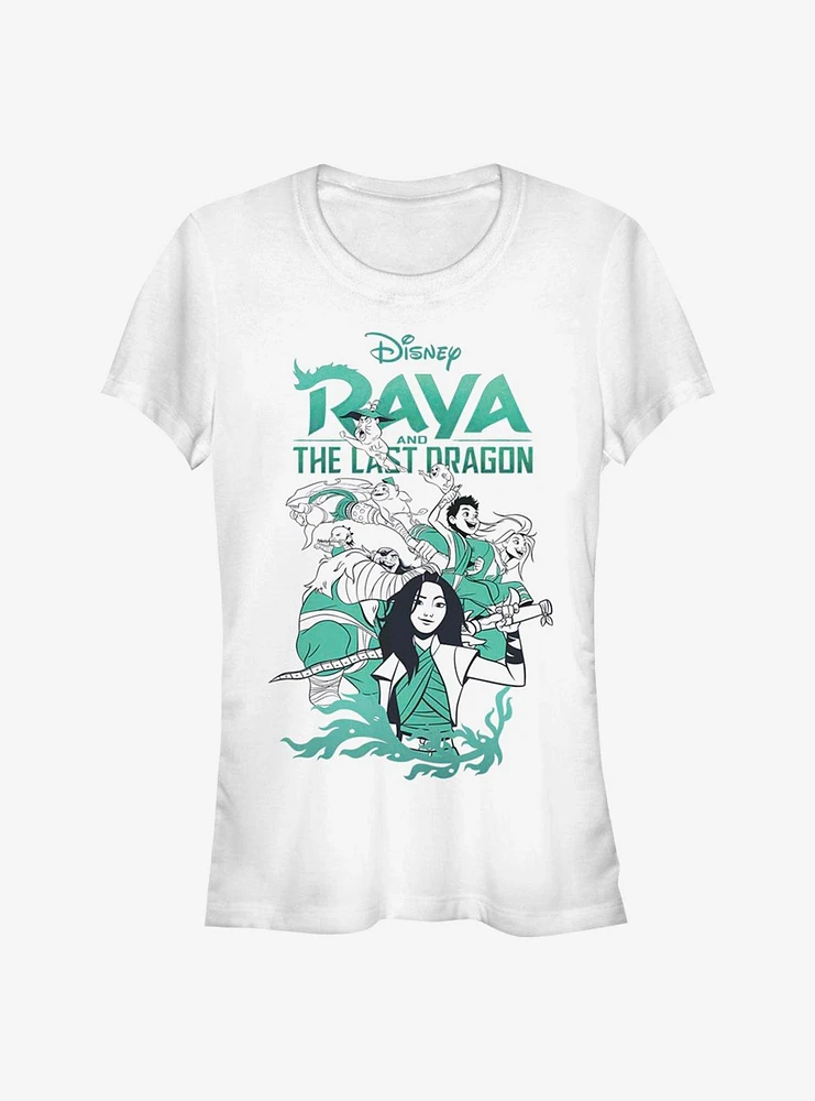 Disney Raya and the Last Dragon Characters Girls T-Shirt