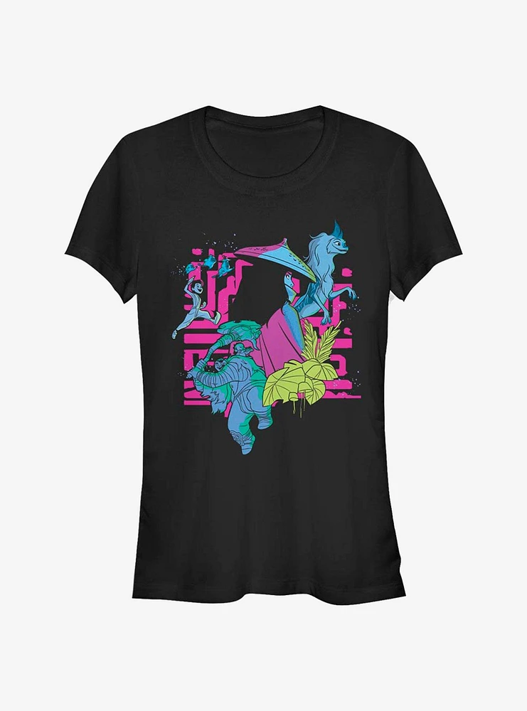 Disney Raya and the Last Dragon Group Shot Girls T-Shirt