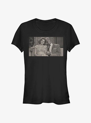 Marvel WandaVision Couch Couple Girls T-Shirt