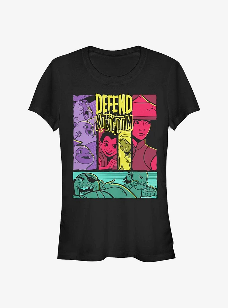 Disney Raya and the Last Dragon Comic Strip Girls T-Shirt