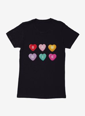 Barbie Valentine's Day Candy Heart Womens T-Shirt