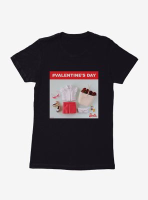 Barbie Valentine's Day Roses And Ruffles Womens T-Shirt