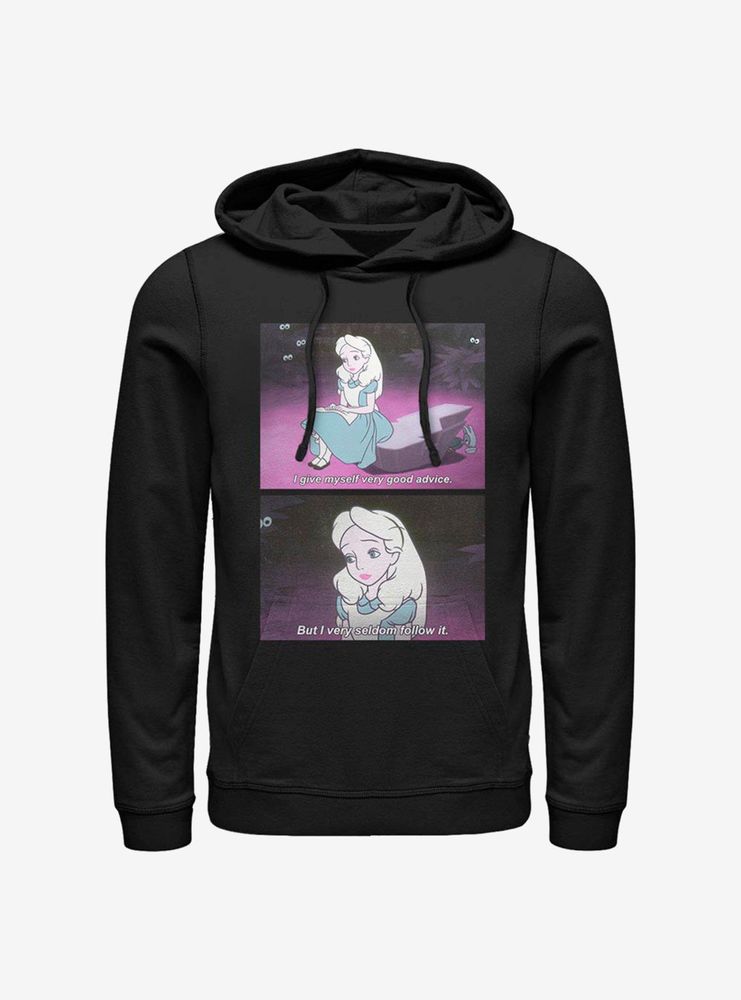 Disney Alice Wonderland Advice Meme Hoodie