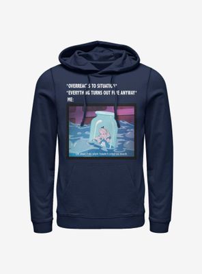 Disney Alice Wonderland Anxiety Meme Hoodie